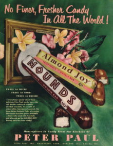 candy bar ad