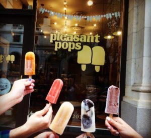 Pleasant Pops storefront with popsicles