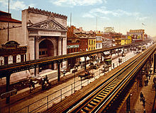 Elevated train, NY